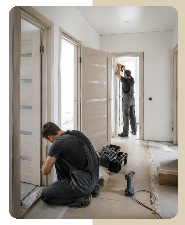 Монтаж нескольких дверей в Шарыпове по цене от 10004 р. | ДвериЛегко-Шрп