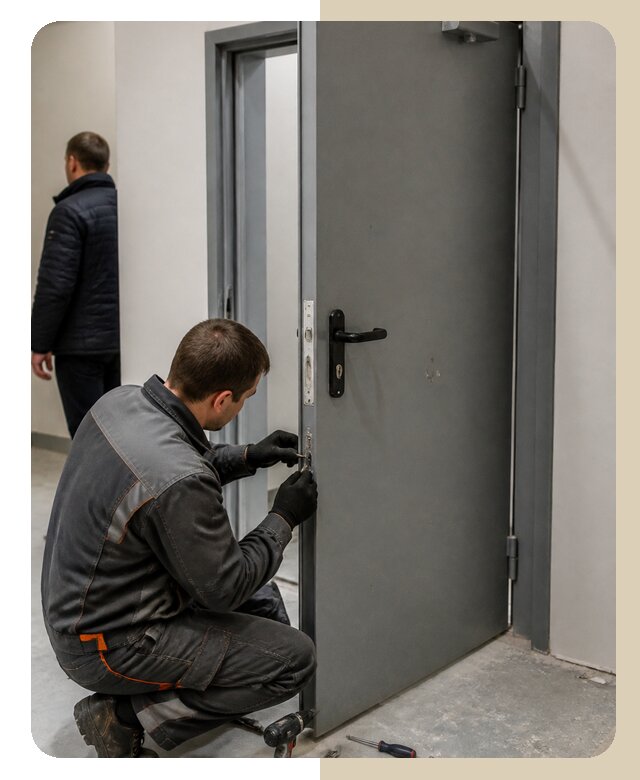 Ремонт противопожарной двери в Шарыпове по цене 6568 р. | ДвериЛегко-Шрп