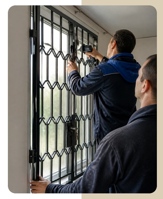 Установка распашных решеток в Шарыпове цена от 6568 р. | ДвериЛегко-Шрп