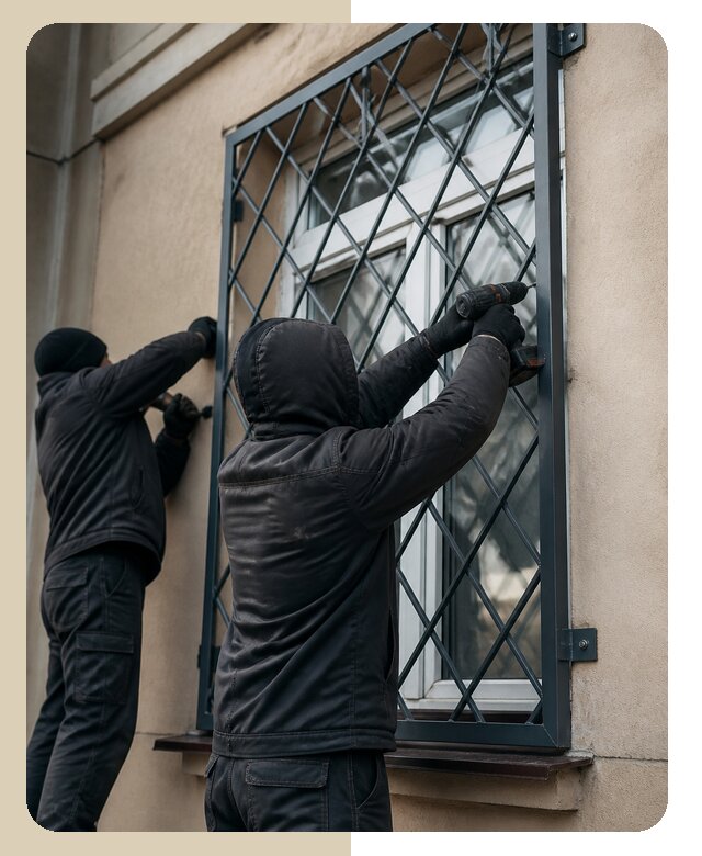 Установка антивандальных решеток на окна в Шарыпове
